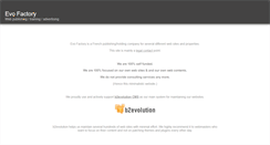 Desktop Screenshot of evofactory.com