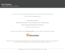 Tablet Screenshot of evofactory.com